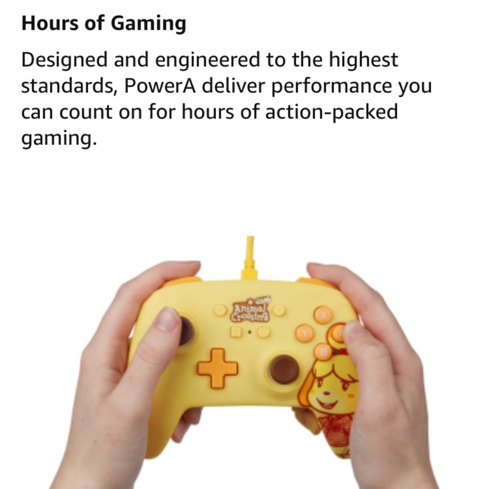 ‼️CLEARANCE‼️ PowerA Enhanced Wired Controller - Animal Crossing: Isabelle - Picture 12 of 14